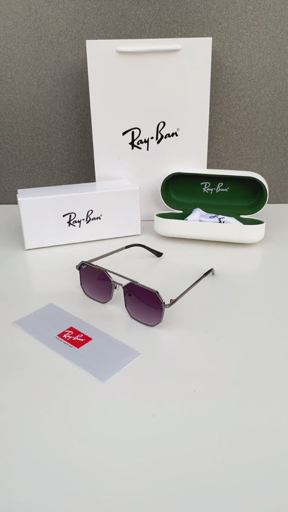 RAYBAN GUN BLACK WITH SHADES