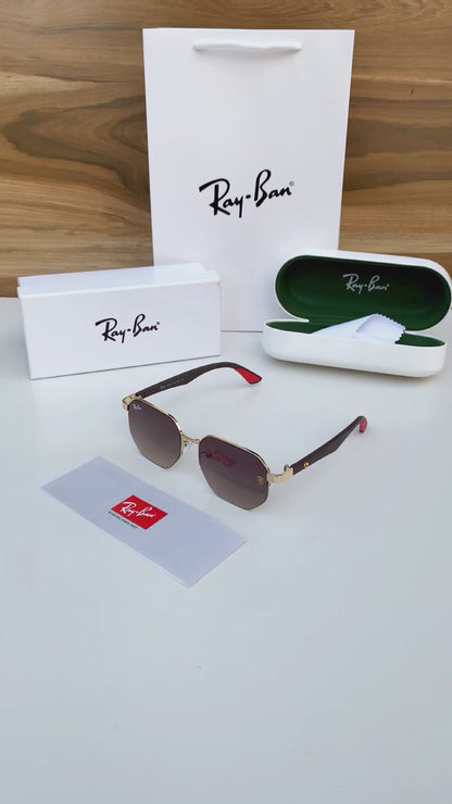 RAYBAN 07 GOLD BROWN